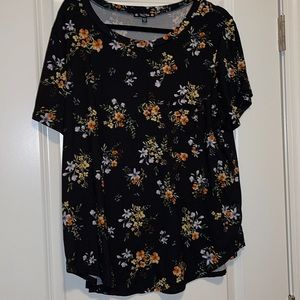 Short-Sleeve Floral Top